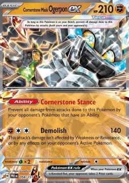 Cornerstone Mask Ogerpon ex (PRE 058)